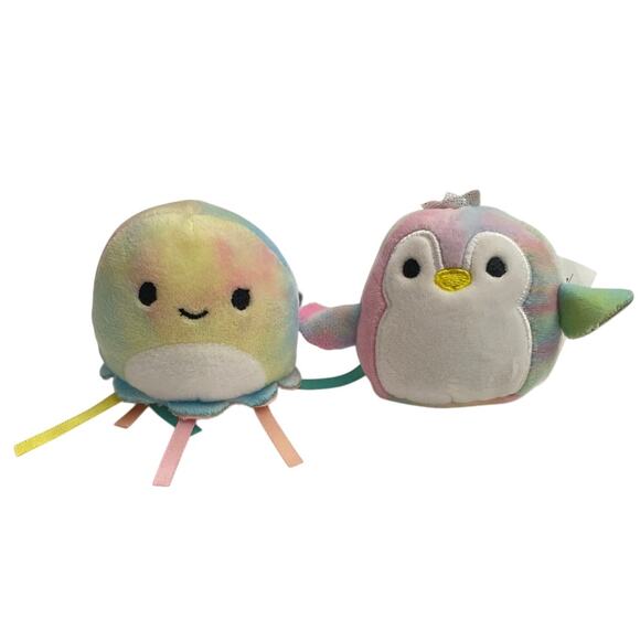 MiniMallows Squishmallows 2.5" Tamara Penguin Janet Jellyfish Pastel Small Mini - Picture 1 of 8